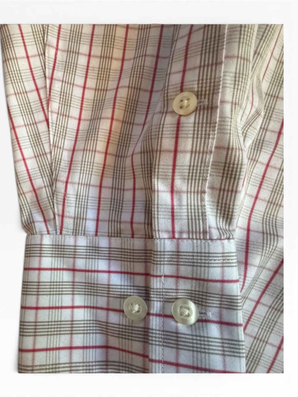 Michael Kors Men’s Plaid Dress Medium Button Down Business Casual - Picture 8 of 12